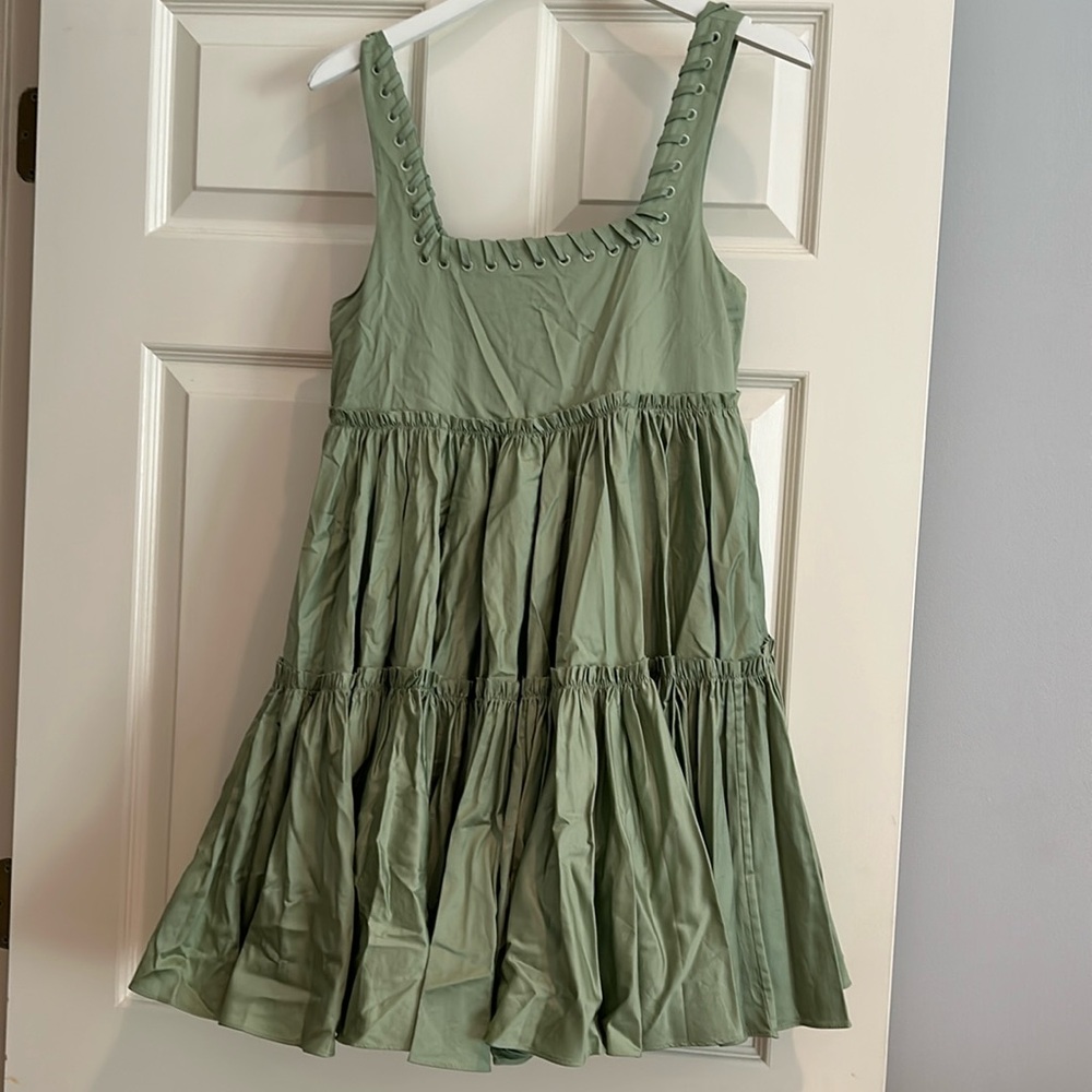 Aje Hushed braided mini dress
